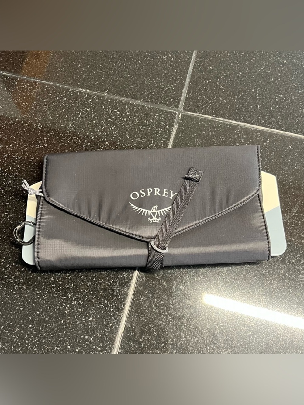 OSPREY Black Foldable Travel Organizer Pouch